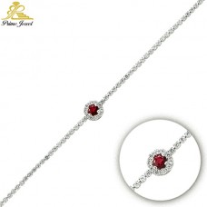 Gümüş Zirkon Taşlı Bilezik / Bileklik